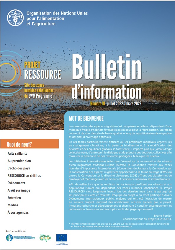 Bulletin d'information du Projet RESSOURCE - numéro 10
